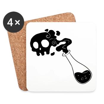 Deadly Potion - Coasters (set of 4) - white - Front