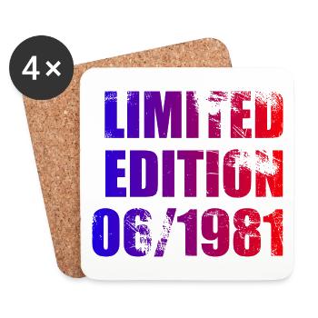 44e anniversaire Edition limitée 06/1981 - Dessous de verre (lot de 4) - blanc - Devant