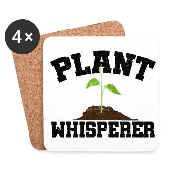 Plant Whisperer Gardener Plant Lover Gardening Bot - Untersetzer (4er-Set) - Weiß - Vorne