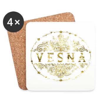 Vesna - Coasters (set of 4) - white - Front