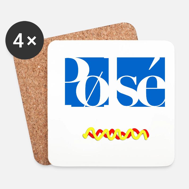 Wurst - Untersetzer (4er-Set) - Weiß