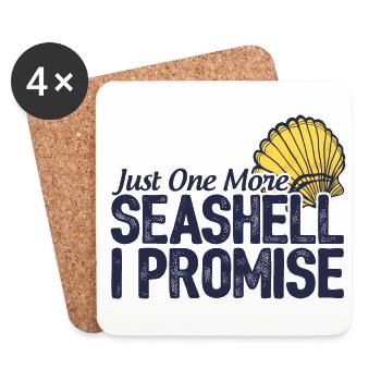Just One More Seashell I Promise Scuba Diver Divin - Untersetzer (4er-Set) - Weiß - Vorne