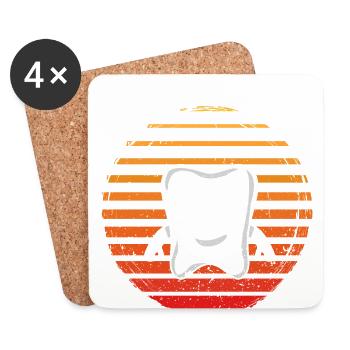 Dental Dentist Dental Assistant Hygienics - Coasters (set of 4) - white - Front
