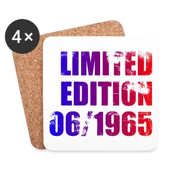 60e anniversaire Edition limitée 06/1965 - Dessous de verre (lot de 4) - blanc - Devant