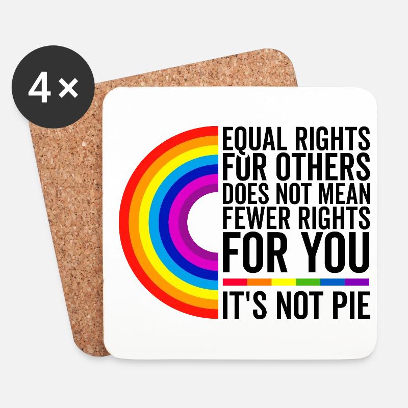 Equal Rights For Others Does Not Mean Less Rights - Untersetzer (4er-Set) - Weiß