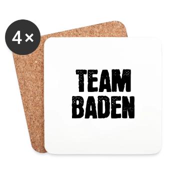 Team Baden - Untersetzer (4er-Set) - Weiß - Vorne