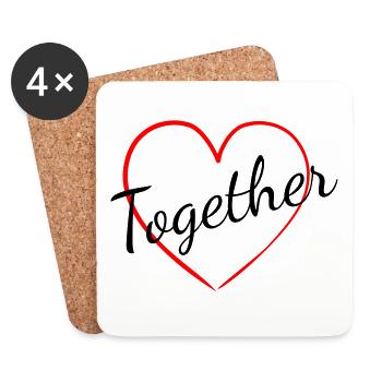 Better Together, Better Together part 2 - Coasters (set of 4) - white - Front