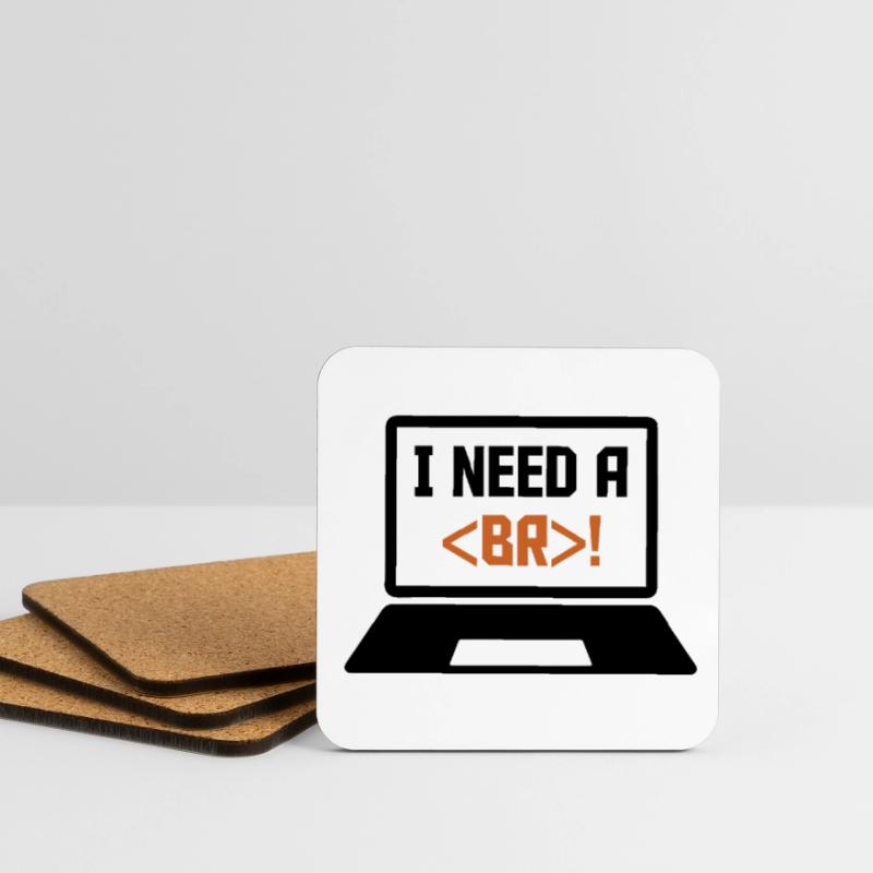 I Need A Break Coding Programming Computer Scienti Untersetzer (4er-Set)