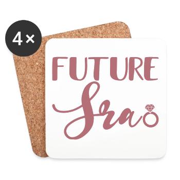Future Sra. Engagement Party Bridal Shower Wedding - Coasters (set of 4) - white - Front