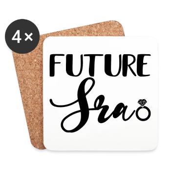 Future Sra. Engagement Party Bridal Shower Wedding - Coasters (set of 4) - white - Front