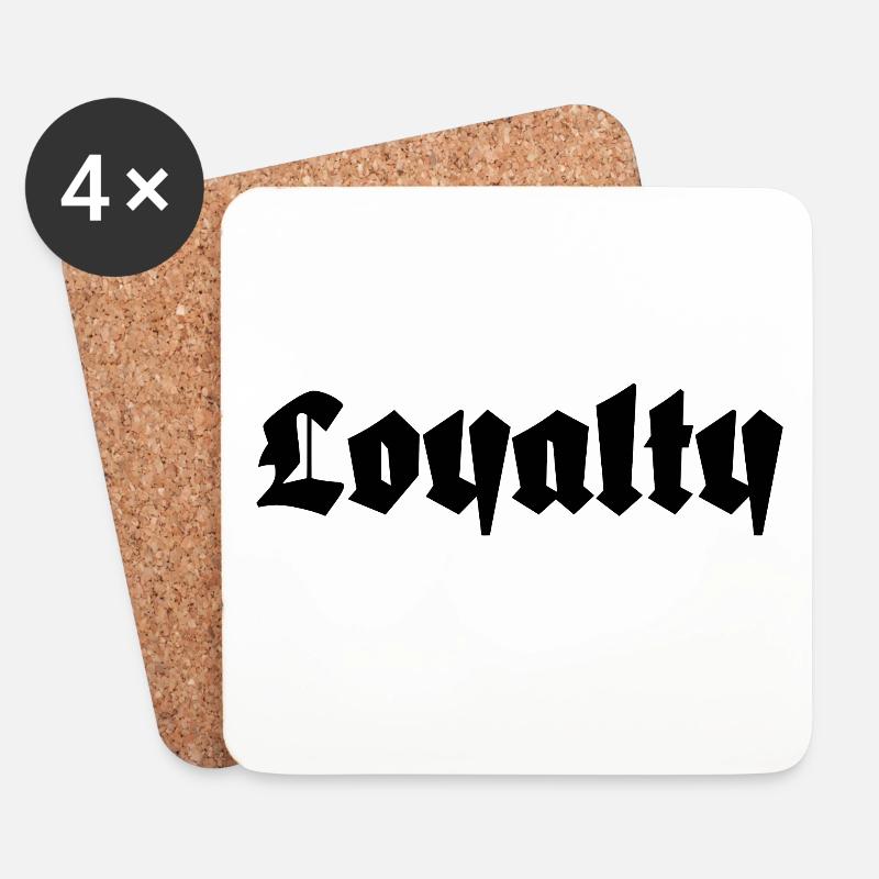 Loyalty - Untersetzer (4er-Set) - Weiß