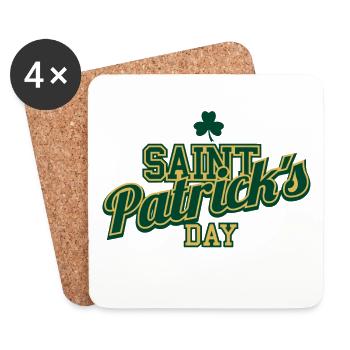 St. Patricks Day - Untersetzer (4er-Set) - Weiß - Vorne