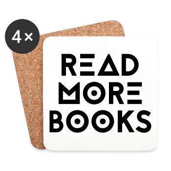 READ MORE BOOKS - Untersetzer (4er-Set) - Weiß - Vorne