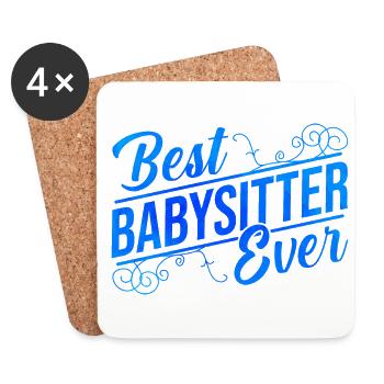 Best Babysitter Ever Daycare Provider Babysitting - Untersetzer (4er-Set) - Weiß - Vorne