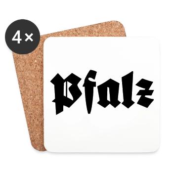 Pfalz - Untersetzer (4er-Set) - Weiß - Vorne