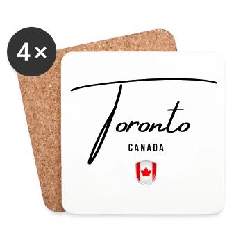I love Toronto, Toronto Canada - Coasters (set of 4) - white - Front