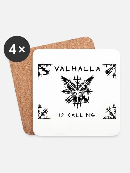 Valhalla is calling - Untersetzer (4er-Set) - Weiß