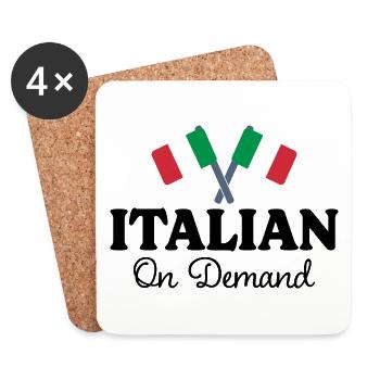 Italian Translator Italian Interpreter - Coasters (set of 4) - white - Front