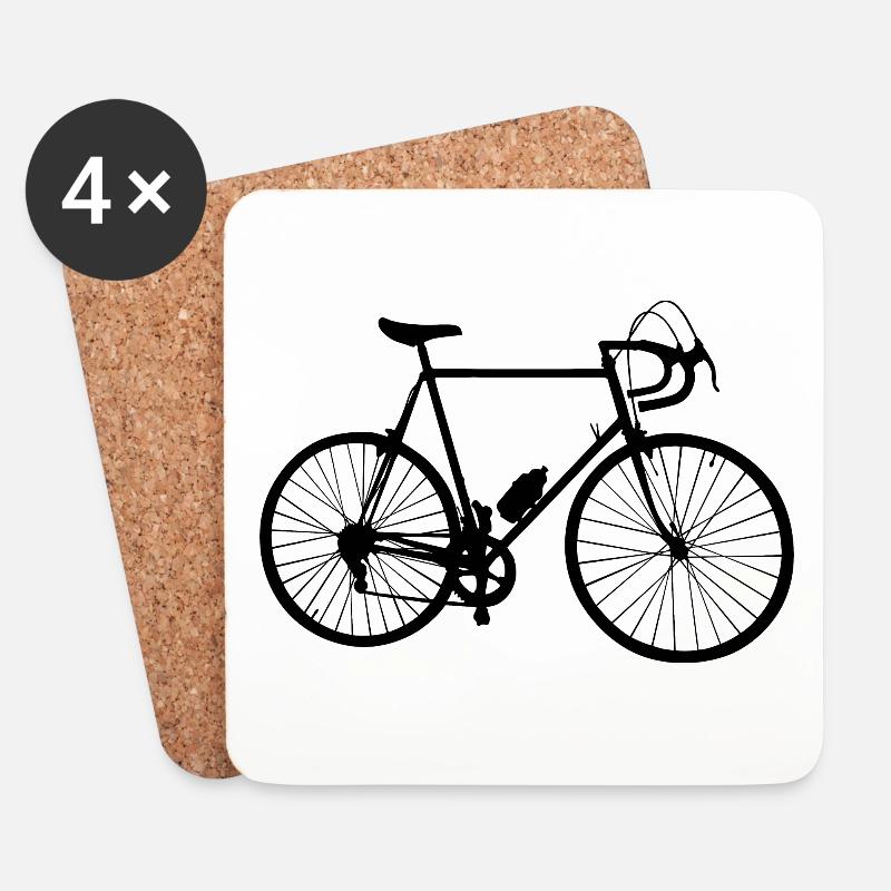 Rennrad Klassiker - Untersetzer (4er-Set) - Weiß