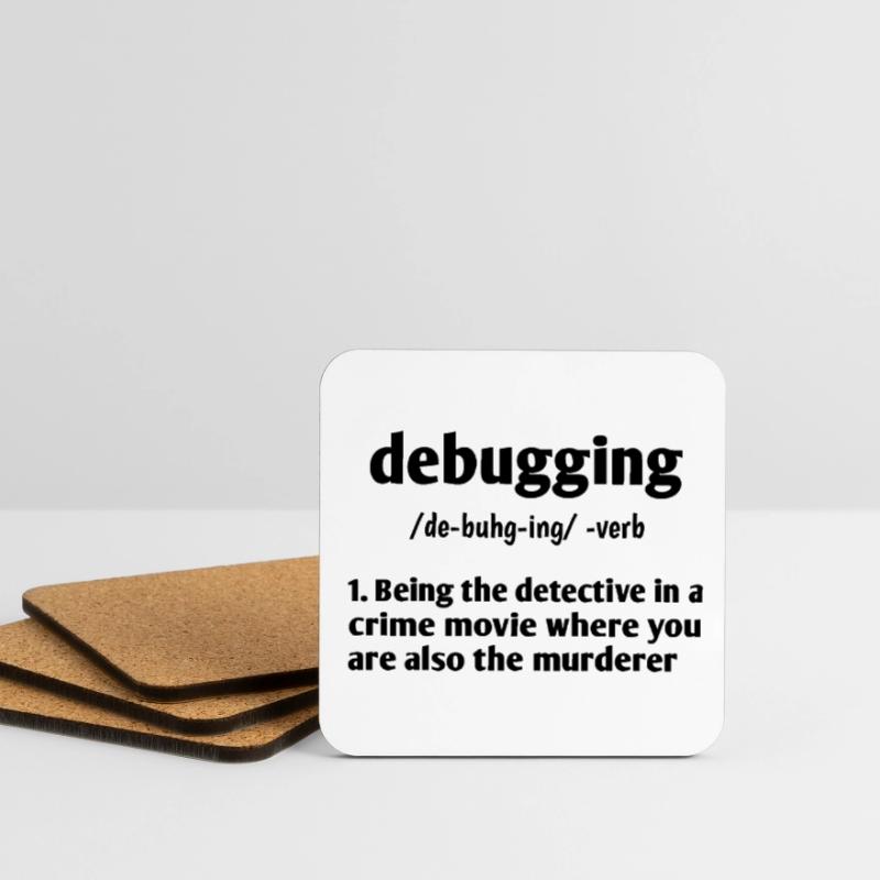 Debugging Noun Definition Coder Programmer Compute Untersetzer (4er-Set)