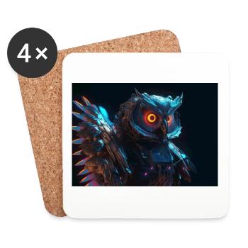 Holographic Hunter - Coasters (set of 4) - white - Front