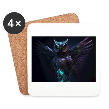Future Feathered Friend - Coasters (set of 4) - white - Front