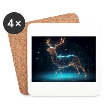 Geometric Forest - Coasters (set of 4) - white - Front