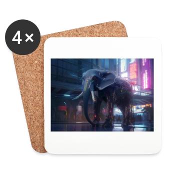 Cyber Jumbo - Coasters (set of 4) - white - Front