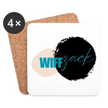WIFFzack (en anglais seulement) - Dessous de verre (lot de 4) - blanc - Devant