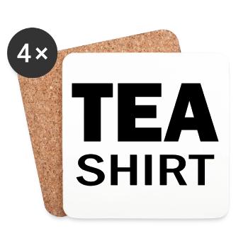 Teashirt - Coasters (set of 4) - white - Front
