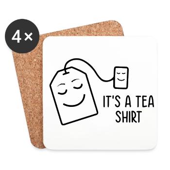 It's A Tea Shirt Tea Drinking Tea Lover Brewing Cu - Untersetzer (4er-Set) - Weiß - Vorne