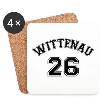 Wittenau 26 Berliner Bezirk Nostalgie Design - Untersetzer (4er-Set) - Weiß - Vorne