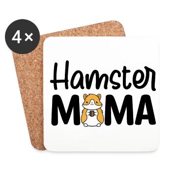 Hamster Mama Animal Lover Pet Owner Rodents Hamste - Untersetzer (4er-Set) - Weiß - Vorne