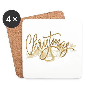 Christmas - Untersetzer (4er-Set) - Weiß - Vorne
