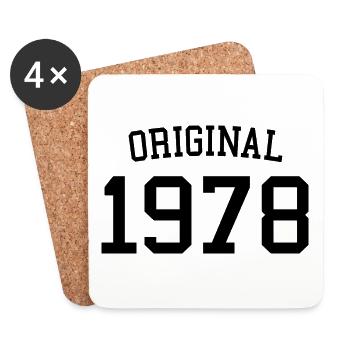 Original 1978 - 44 Years Old, 44th Birthday Gift - Coasters (set of 4) - white - Front