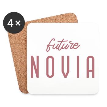 Future Novia Engagement Bridal Shower Wedding - Coasters (set of 4) - white - Front