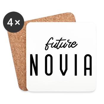 Future Novia Engagement Bridal Shower Wedding - Coasters (set of 4) - white - Front