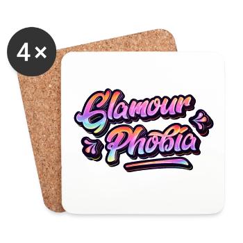 Glamourphobia Glamour Phobie - Dessous de verre (lot de 4) - blanc - Devant