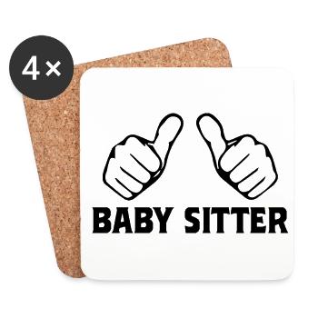 Babysitter Graphic Daycare Provider Daycare Teach - Untersetzer (4er-Set) - Weiß - Vorne