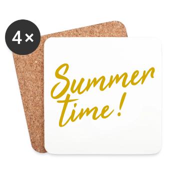 Summer time! - Coasters (set of 4) - white - Front
