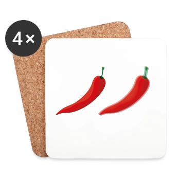 Scharf und unscharf, Fotografen Design witzig. - Untersetzer (4er-Set) - Weiß - Vorne