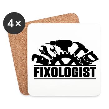 Fixologist Car Lover Auto Mechanic Vehicle Technic - Coasters (set of 4) - white - Front