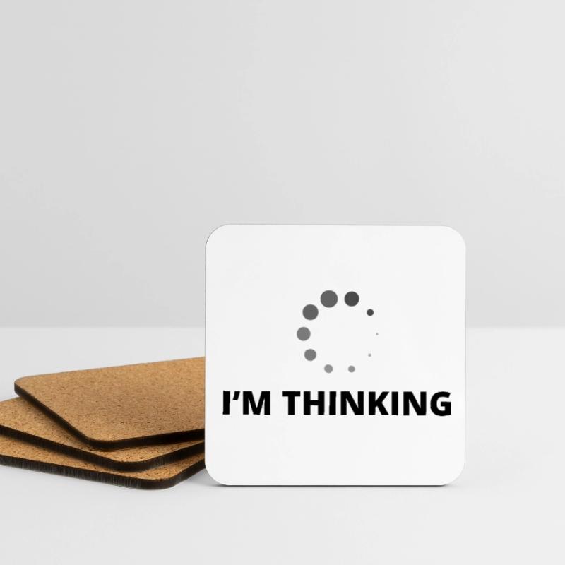 I'm Thinking Coder Software Developer Programmer N Untersetzer (4er-Set)