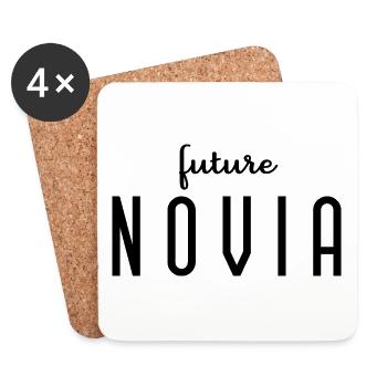 Future Novia Engagement Bridal Shower Wedding - Coasters (set of 4) - white - Front