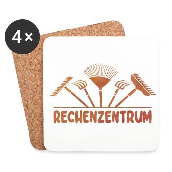 Rechenzentrum Grafik Gärtner Gartenbau Gärtnern Ga - Untersetzer (4er-Set) - Weiß - Vorne