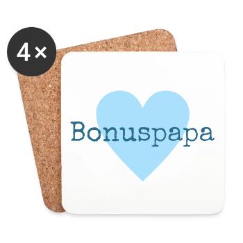 Bonuspapa - Untersetzer (4er-Set) - Weiß - Vorne