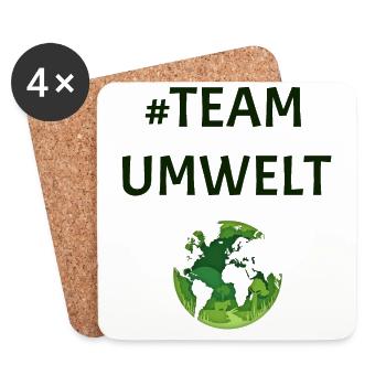 Team Environment - Coasters (set of 4) - white - Front