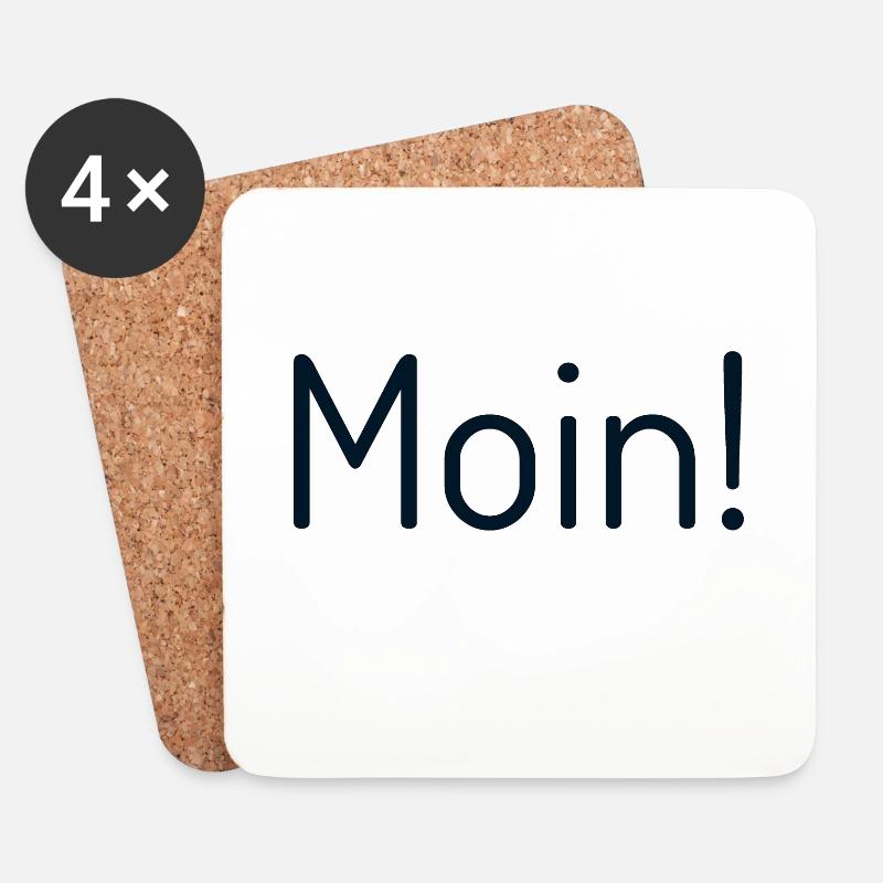 Moin - Untersetzer (4er-Set) - Weiß