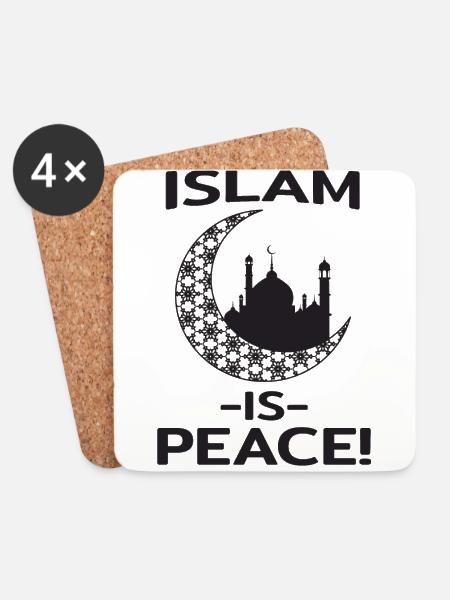 Islam - Untersetzer (4er-Set) - Weiß