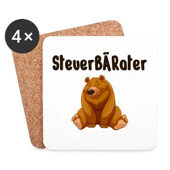 Steuerberater - Untersetzer (4er-Set) - Weiß - Vorne